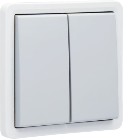 NIKO Hydro spuitwaterdichte dubbele drukknop 10a zonder led