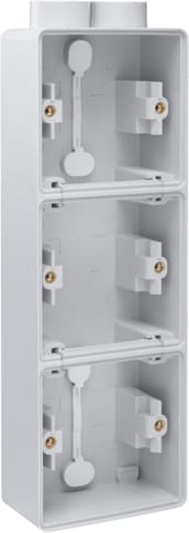 NIKO Hydro spuitwaterdichte 3-voud. opbouwdoos