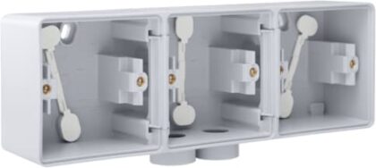NIKO Hydro spuitwaterdichte 3-voud. opbouwdoos