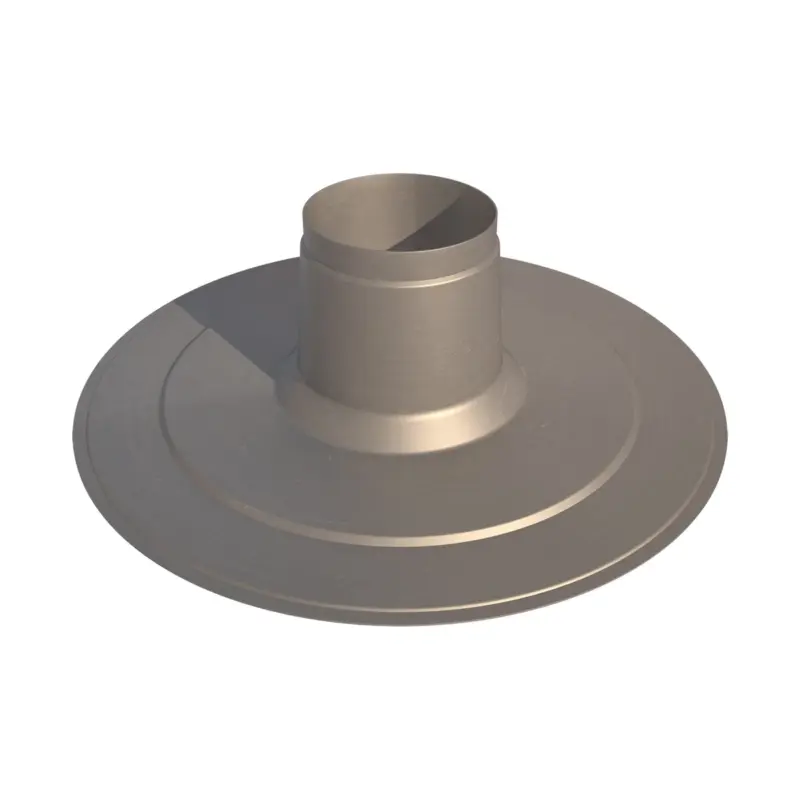 Ubbink Dakdoorvoerplaat Ubbink Rolux Ø135mm aluminium rond 703942