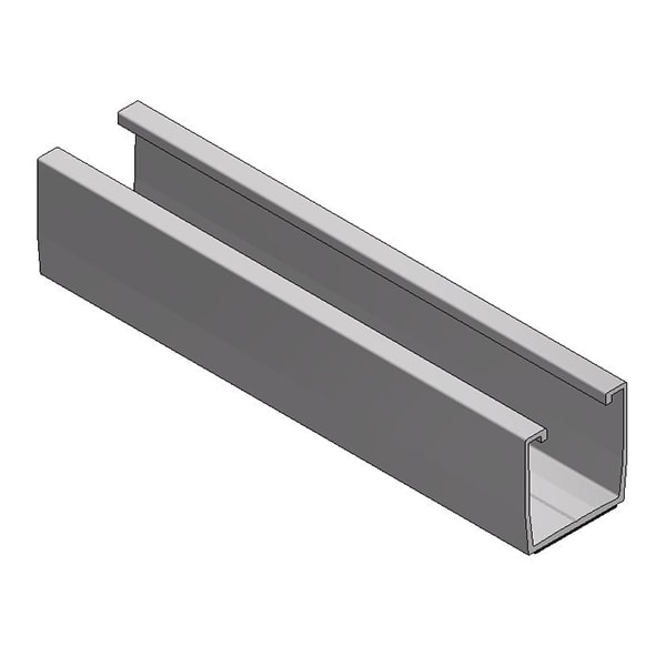 Van der Valk Alu trapezium profiel L=240mm - hart-op-hartmaat kronen 110-150mm + EPDM 7269240