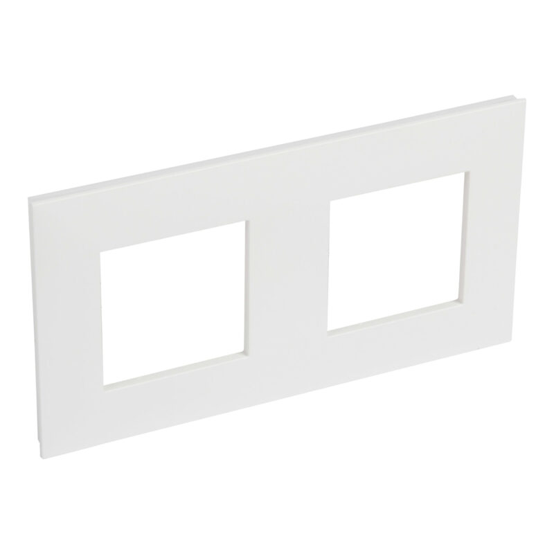 LEGRAND Valena Next afdekplaat 2 mechanismen hor/vert centerafstand 71mm wit 741102