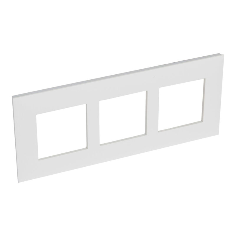 LEGRAND Valena Next afdekplaat 3 mechanismen  vert centerafstand 57mm wit 741109