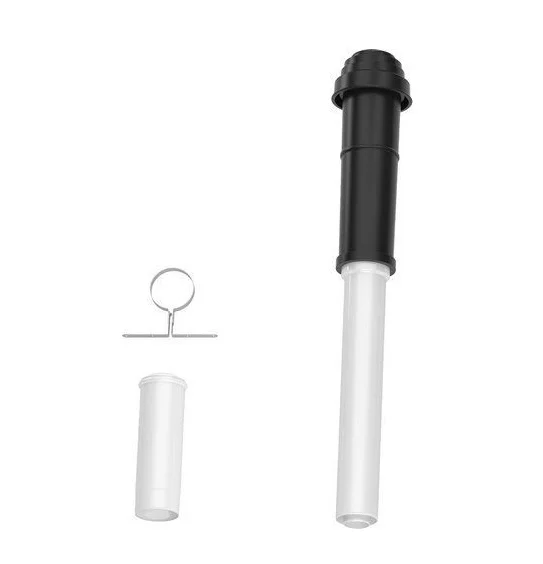 Bosch Basispakket dakdoorvoer zwart d80/125 bosch (ex AZB6012) 7738112660