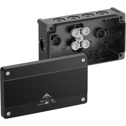 SPELSBERG Abox 025/2-L/sw -Aftakdoos IP66/IK07 dubbele B zwart leeg 2