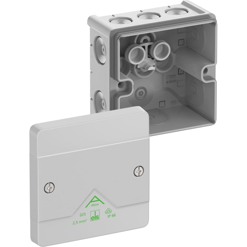 SPELSBERG Abox 025-L - Aftakdoos IP66/IK07 grijs leeg 2