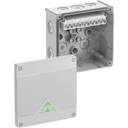 SPELSBERG Abox 100-10² - Aftakdoos IP66/IK07 grijs 10² L152 x B152 x H80mm 81042001
