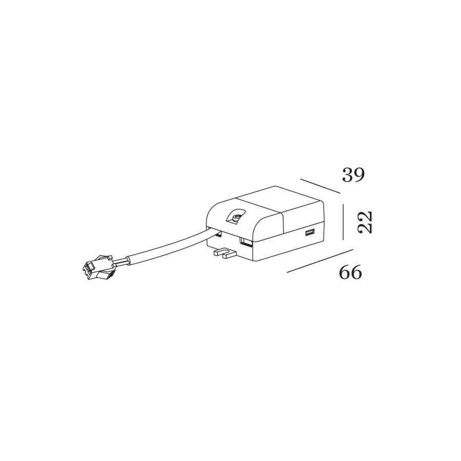 WEVER & DUCRE DRIVER 350mA 6W 8.6-18V NON DIM IP20 100-240VAC 90213303
