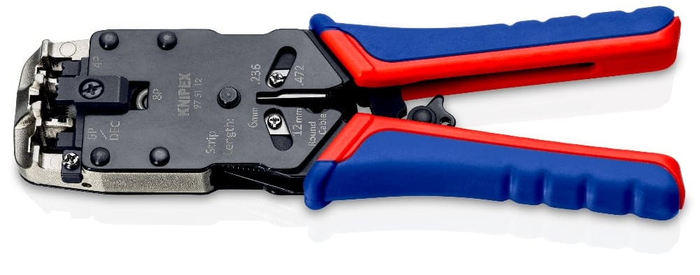KNIPEX Krimptang voor Western-stekkers RJ10 / RJ11 / RJ12 / RJ45