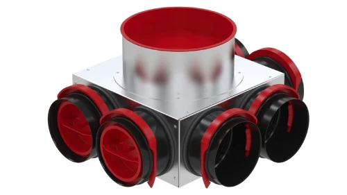 Zehnder ComfoTube 90 verdeelplenum 125 mm - 6 x 90 mm - CT 220 990323077