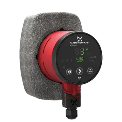 Grundfos Alpha 2 circulatiepomp 25-60 130 mm - 6/4 - 1x230V - A-label - auto-adapt - met isolatieschaal 99411150