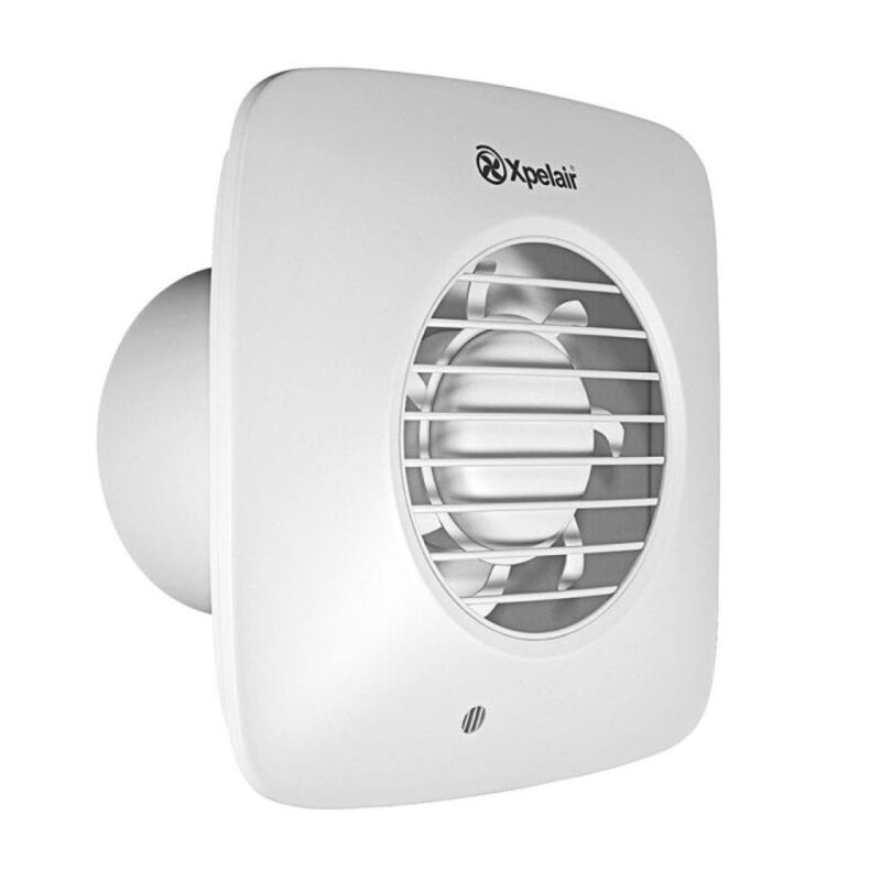 Xpelair Muurvent. Simply Silent DX100HTS - vierkant - hygrostaat + timer - 54/76m³/u A0009828