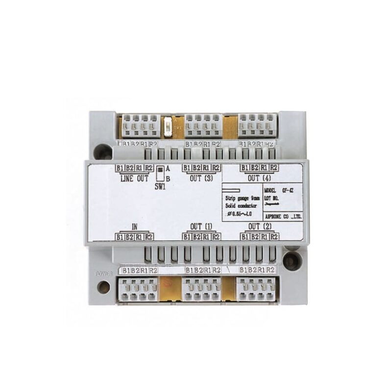 AIPHONE 4-kanaals videoverdeler voor sterkbekabeling A01007725