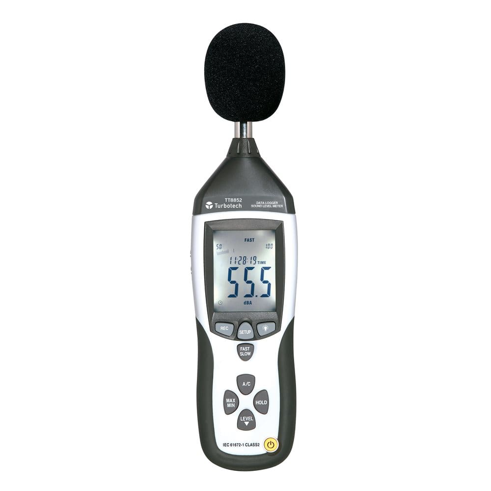 Turbotech Decibelmeter 30-130dB analoge uitgang met loggerfunctie / software A91030060