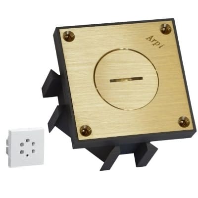 Arpi by Lithoss Messing vloerstop. Belgacom tel (4 kont.+1pos.gat) AR6165506