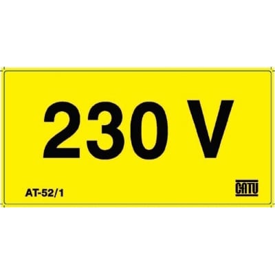 CATU Zelfklevende rechthoek 230V - lengte 100mm AT521