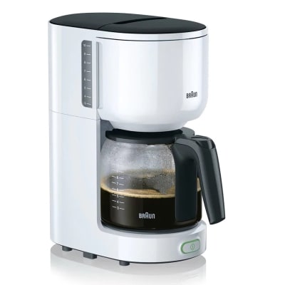 BRAUN Koffiezetapparaat PurEase - 1000W - met Brita waterfilter - wit BHKF3120WH
