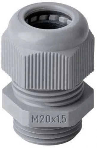 Wartel met trekontlasting M20 grijs BM20