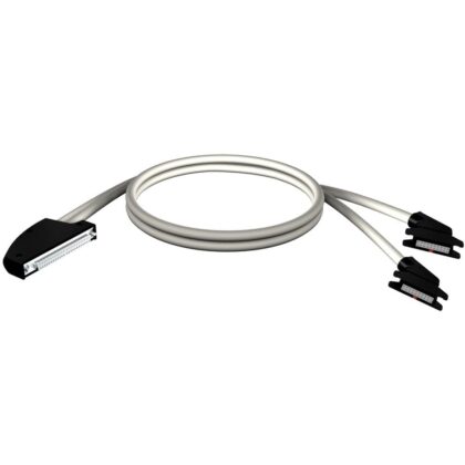 Schneider Automation snoerenset - 40-weg klemmenblok - 2 x HE10-connector - voor M340 I/O - 2 m BMXFCC203
