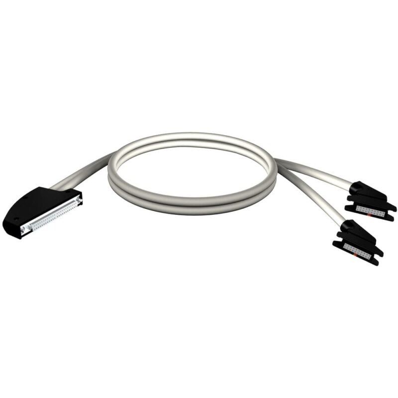 Schneider Automation snoerenset - 40-weg klemmenblok - 2 x HE10-connector - voor M340 I/O - 2 m BMXFCC203