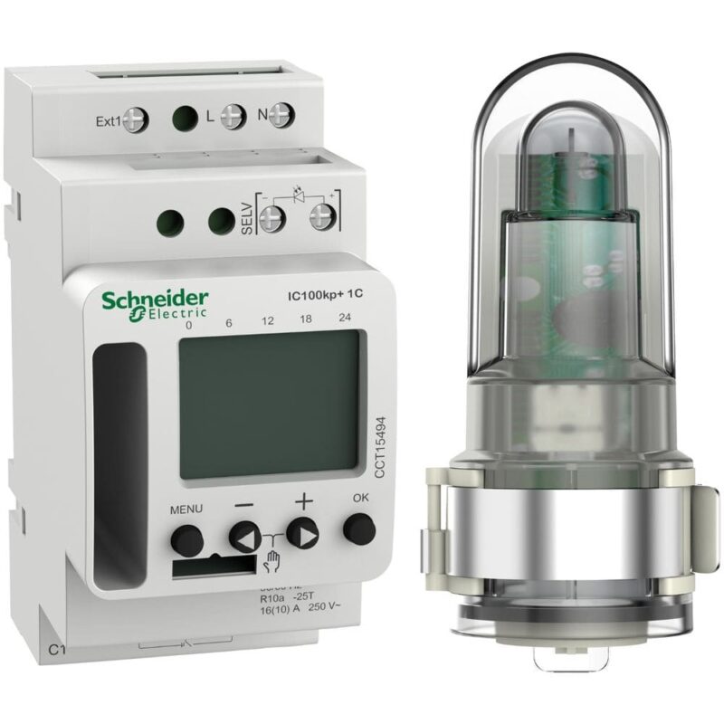 Schneider Distribution Programmeerbare schemerschakelaar IC100kp+ 1 kanaal smart CCT15494