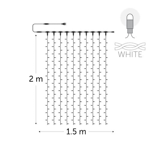 KERSTVERLICHTING Curtainlight LED rubber 1