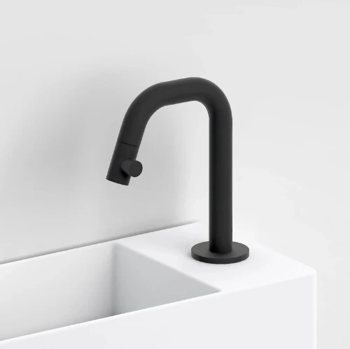 Clou Kaldur koudwaterkraan - uitloop 106 mm - zwart mat CL/06.05.004.21.R