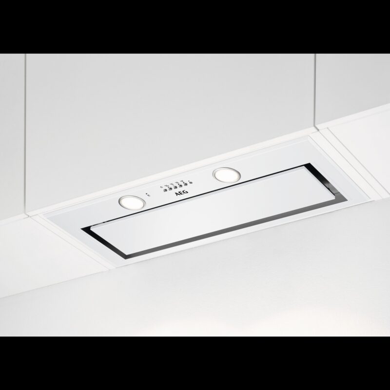 AEG Dampkap inbouwgroep 6000 Hob2Hood/ 80 cm / A klasse / wit / 700m³/u DGE5861HW
