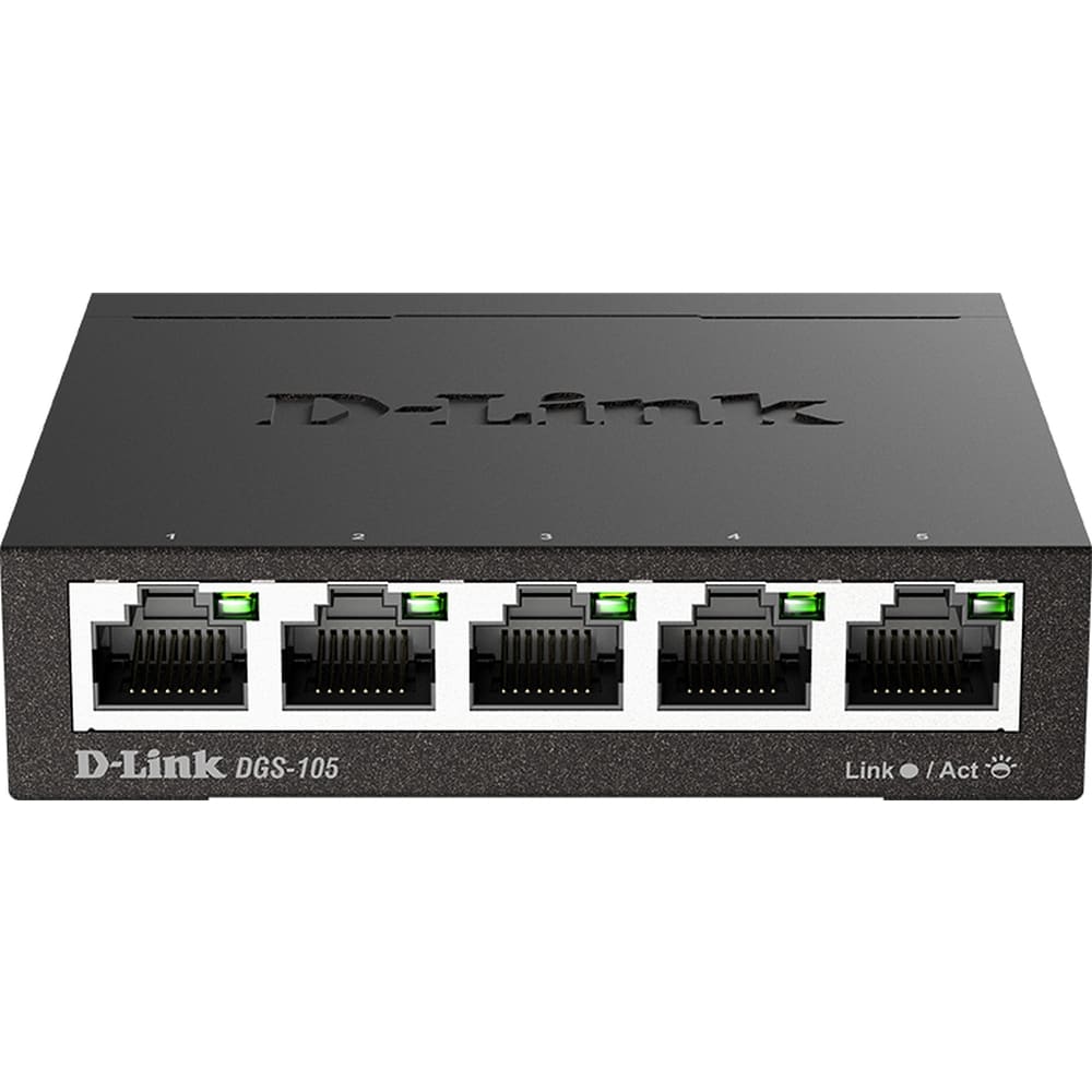 D-LINK 5-PORT 10/100/1000 DESKTOP UNMANAGED SWITCH DGS-105/E