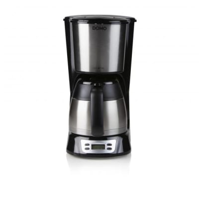 DOMO Koffiezetapparaat met thermoskan - 1l - zwart rvs DO709K