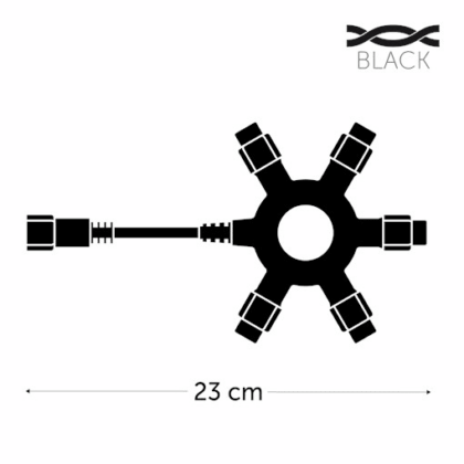 KERSTVERLICHTING Multi connector x5 black max 5x35W EC-MULTI-B