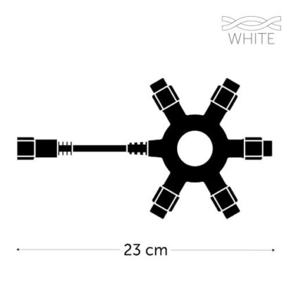 KERSTVERLICHTING Simply Connect Multi connector x5 wit EC-MULTI-W