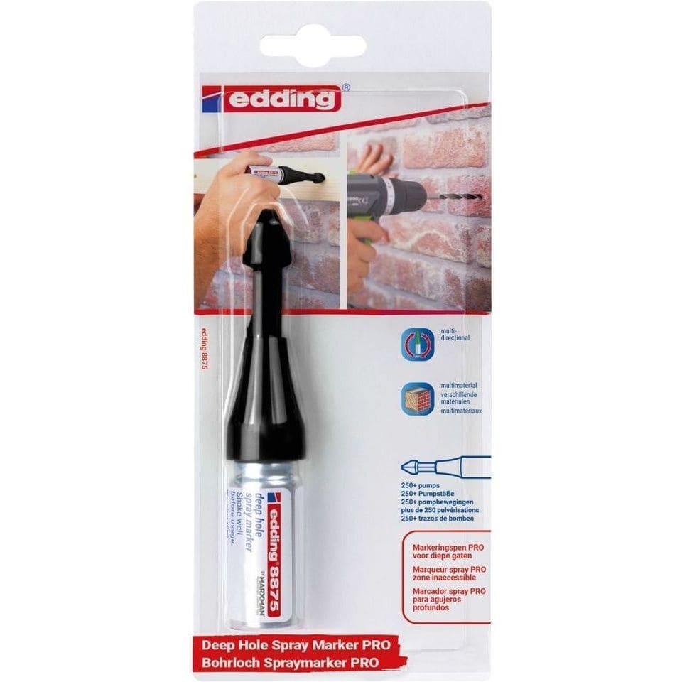 EDDING E-8875 deep hole spraymarker zwart in blister 1 st ED066527