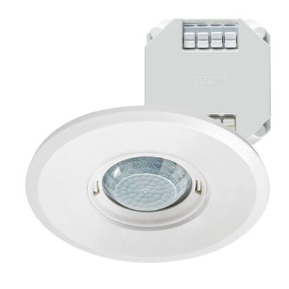 Esylux Design-aanwezigheidssensor voor plafondmontage met 360° detectiehoek. Bereik met EP10428661