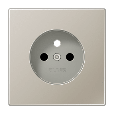 Jung Centraalplaat voor wandcontactdoos 2P+A(pen) LS edelstaal ES1521FKIPL-1