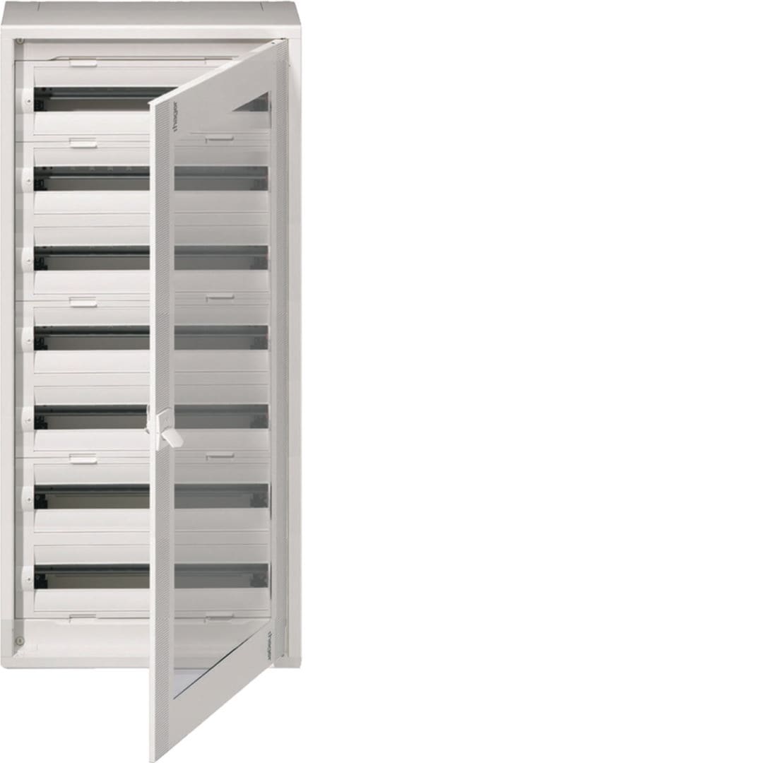HAGER Opbouw verdeelkast vega D 7R. 168 modules - doorzichtige deur FD72CN