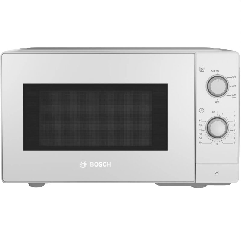 BOSCH Microgolfoven vrijstaand 800W 20L 5 vermogens Cleaning Assist draaiknop wit FFL020MW0
