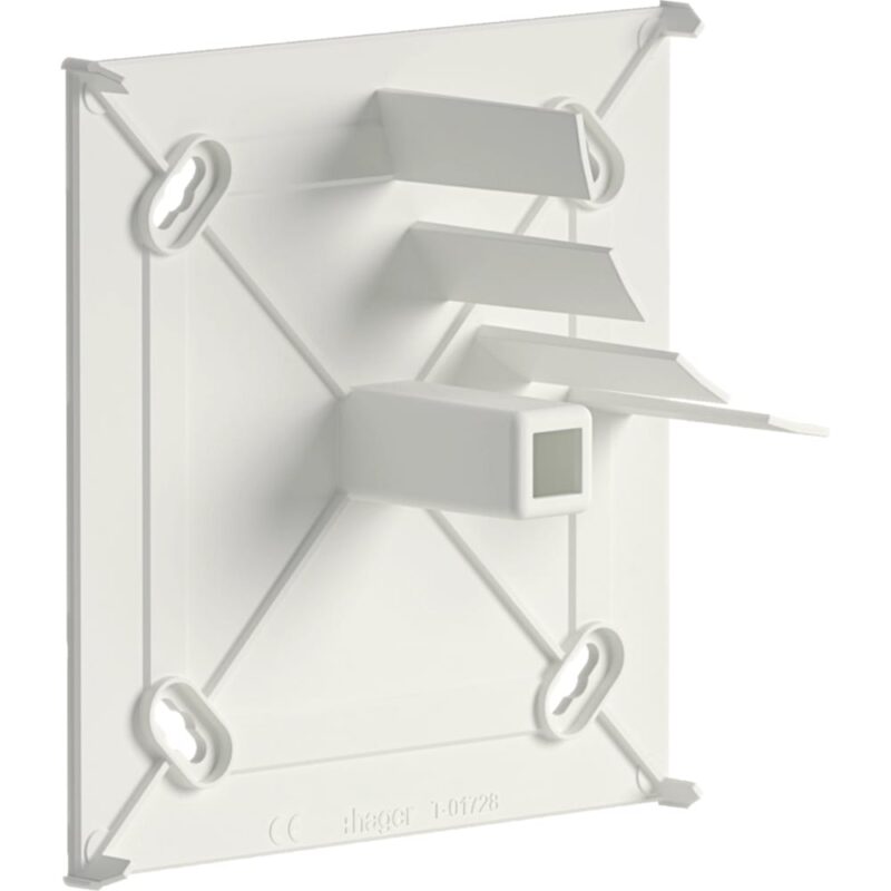 HAGER Vlakke hoek voor GT/GTH 55x130mm