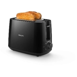 Philips Consumer Broodrooster Daily Collection - 2 sleuven - 8 standen - zwart HD2581/90