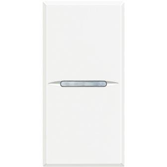 BTICINO Axolute enkelpol. Axiale bed. 1 mod wit met steekklem HD4001A