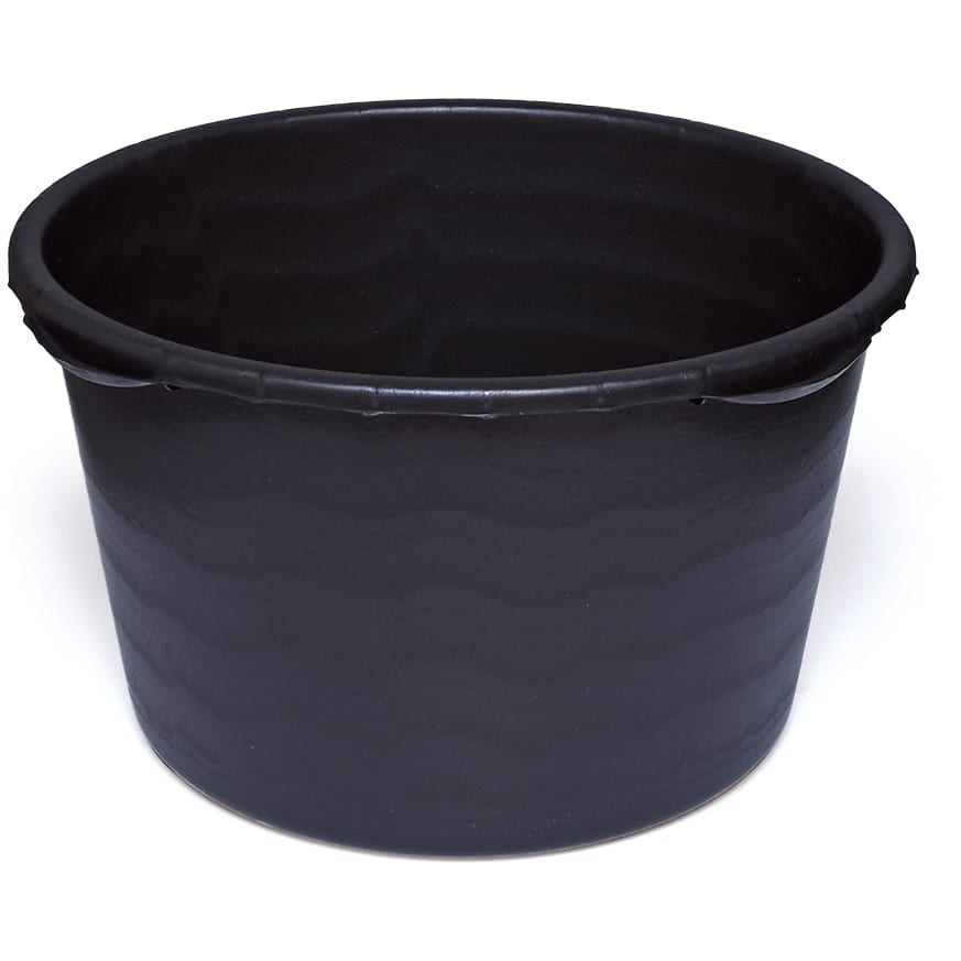 SOLID Mortelkuip rond - PE 60 L - zwart HP 65033