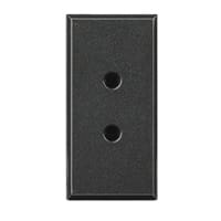 BTICINO Mini stopcontact Axolute - 2P - 24 V - 6 A - klemmen diameter 3mm- donkergrijs HS4291