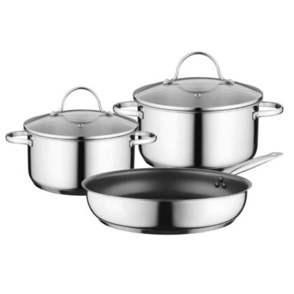 Siemens Huishoud Pannenset: 2 potten & 1 pan voor inductiekookplaten HZ9SE030