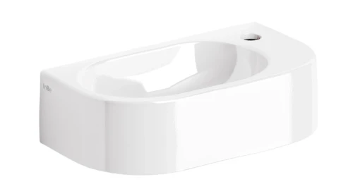 Clou InBe 7 handenwasser 410 x 225 x 110 mm - met kraangat rechts - zonder overloop - wit IB/03.03016