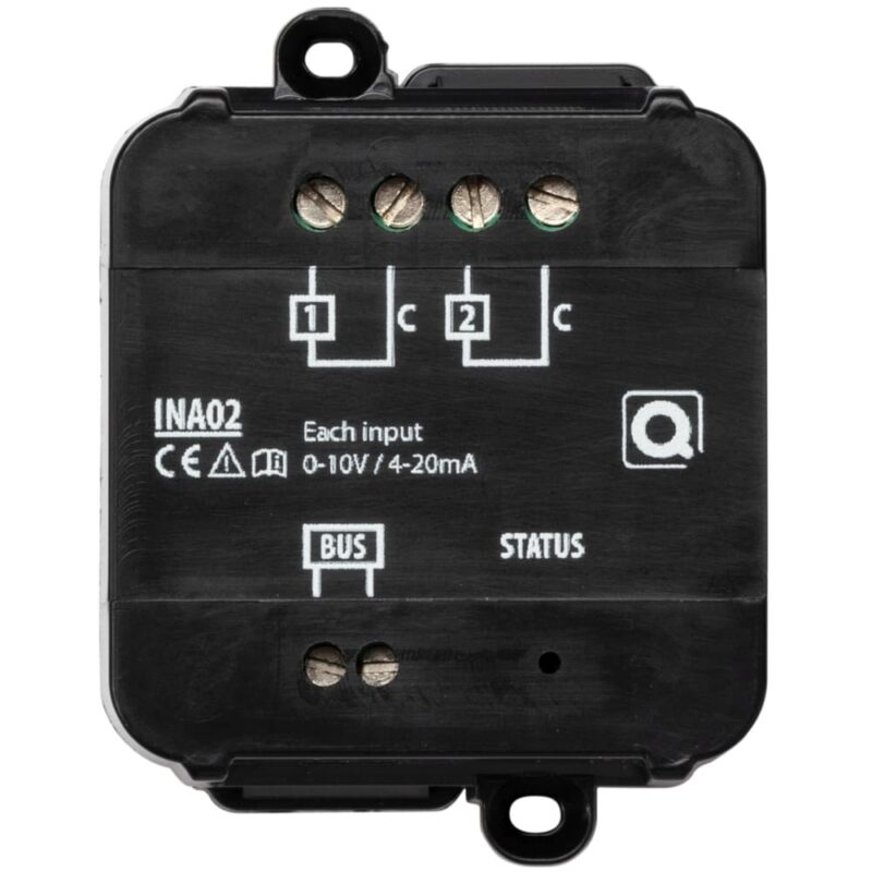 Qbus 2-kanaals analoge spanningsingang / analoge stroomingang INA02