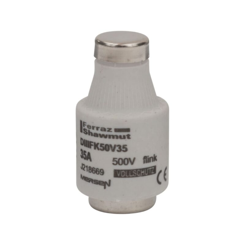Mersen Diazed zekering DIII (E33) 35A 500V FK snel - zwart J218669
