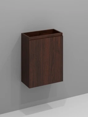 Thiny wastafelonderkast met 1 deur links 400 x 220 x 520 mm - lungo KL1290