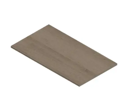 Kivu wastafelblad Melamine 900 x 500 x 18 mm - smoked oak KL1493