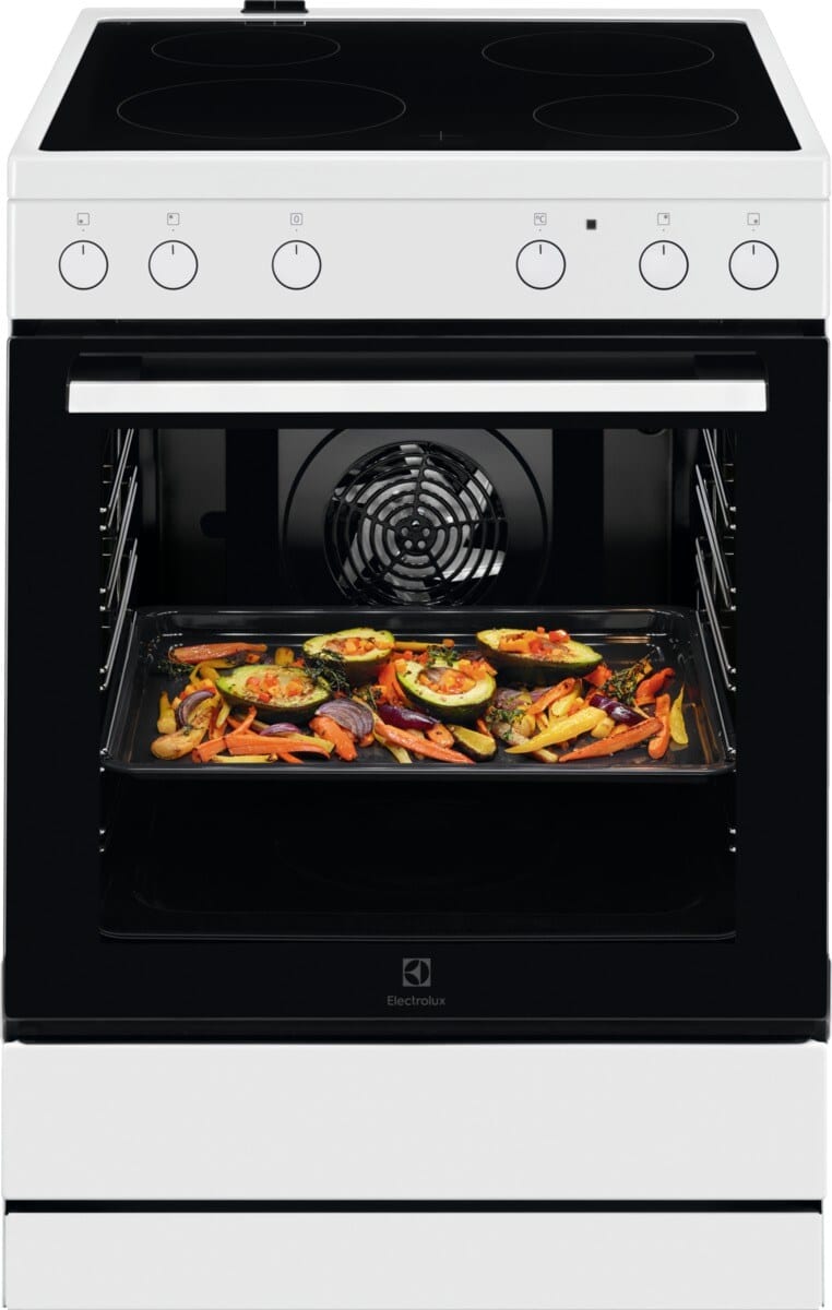 ELECTROLUX Fornuis met vitro kookplaat en multifunctie oven