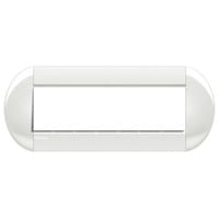 BTICINO LivingLight - Ovale afdekplaat 7 modules wit LNB4807BI